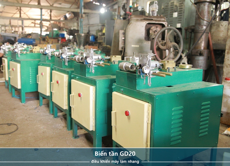 BIEN-TAN-GD-20-MAY-LAM-NHANG Biến tần INVT GD20 được ứng dụng rộng rãi máy đóng gói, máy dán nhãn, máy đóng chai, máy làm nhang, băng tải cỡ nhỏ, máy rang cà phê, máy chế biến thực phẩm, nông sản, quạt thông gió, bơm…