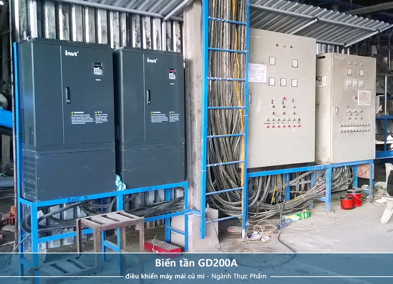 HGA-CUNG-CAP-BIEN-TAN-GD200-CHO-MAY-MAI-CU-MY Công ty Tự động hóa Hoàng Gia HGA cung cấp tủ điện biến tần GD200A điều khiển hệ thống máy mài củ sắn/củ mì - Ngành thực phẩm