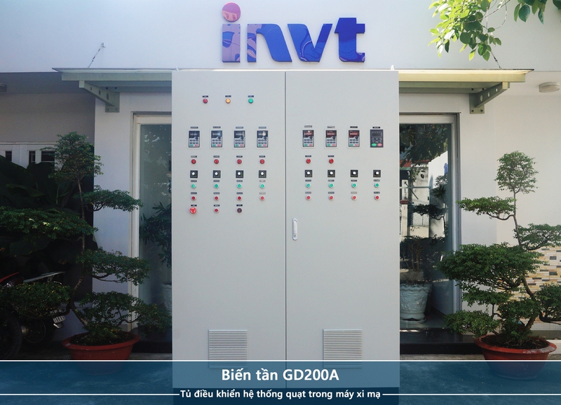 HGA-TU-DIEN-BIEN-TAN-GD200A-DIEU-KHIEN-QUAT-MAY-MA-XI Công ty Tự động hóa Hoàng Gia HGA cung cấp tủ điện biến tần GD200A điều khiển hệ thống quạt trong máy xi mạ