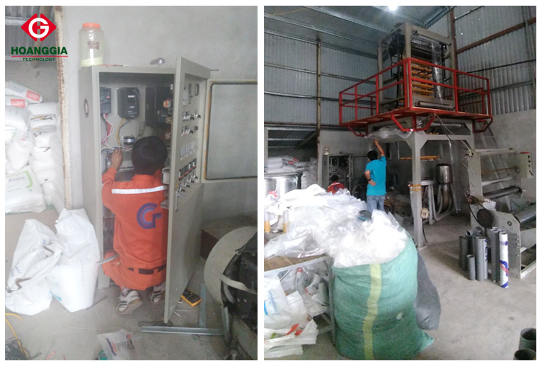 Lắp đặt biến tần GD20 cho quạt thổi túi nilon tại Ninh Bình 