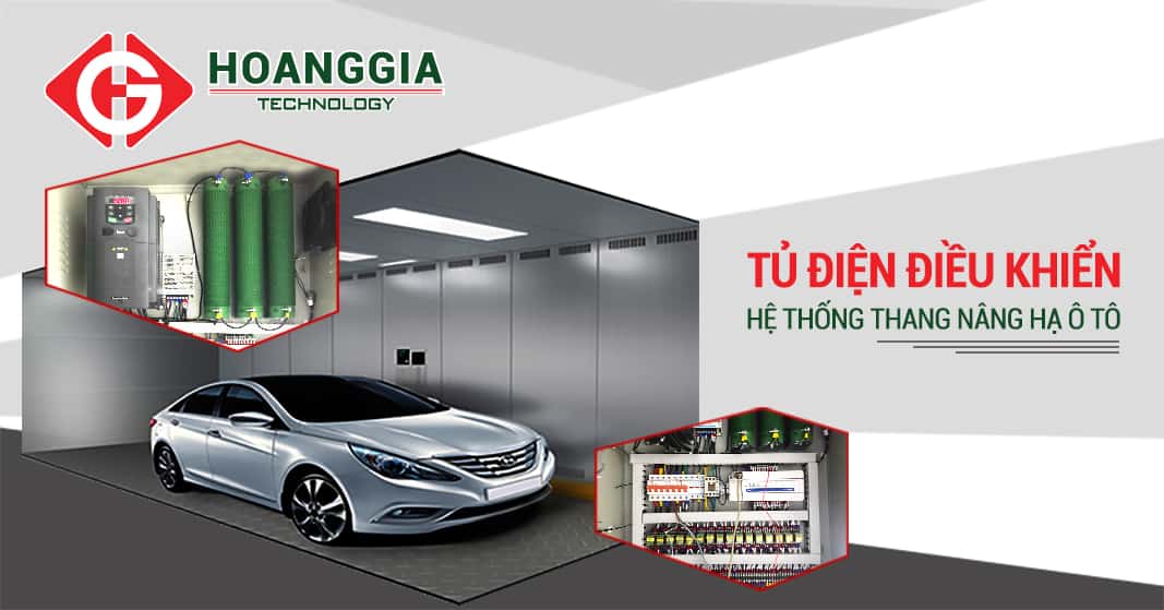 Lắp đặt tủ điện điều khiển hệ thống thang máy nâng hạ ô tô 
