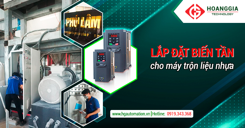 Biến tần 3 pha cho máy trộn | Biến tần INVT GD200A cho ngành nhựa 