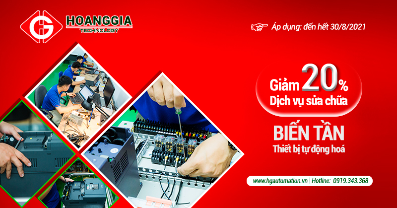 Giảm 20% dịch vụ sửa chữa biến tần và thiết bị tự động hoá 