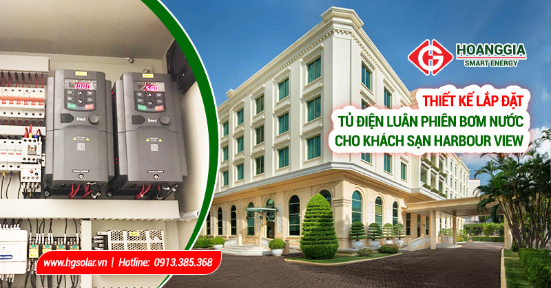 Thiết kế lắp đặt tủ điện biến tần bơm nước luân phiên cho khách sạn 