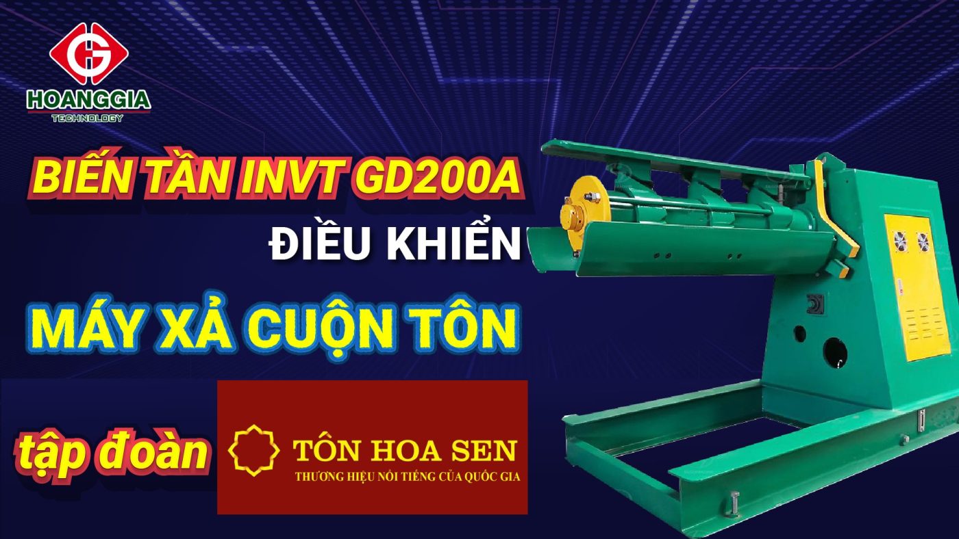 Giải pháp lắp đặt biến tần cho máy xả cuộn tôn tự động 