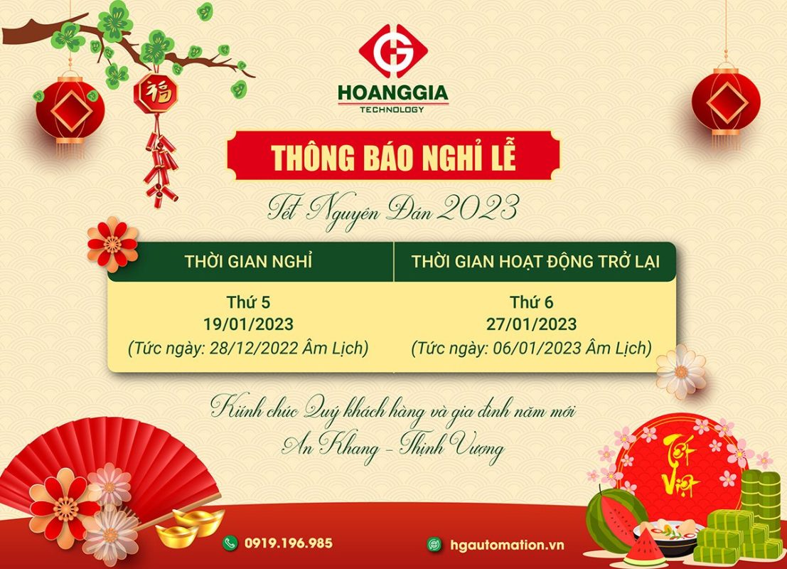 THÔNG BÁO LỊCH NGHỈ TẾT NGUYÊN ĐÁN QUÝ MÃO 2023 