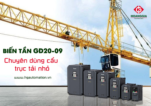 Biến tần GD20-09: Giải pháp cho ứng dụng cần trục trọng tải nhỏ 