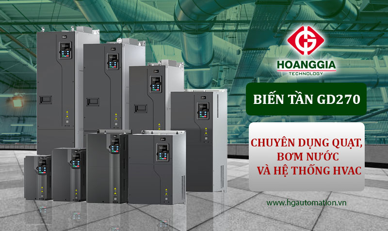 Biến tần INVT GD270 – Lựa chọn hàng đầu cho ứng dụng bơm nước và quạt gió 