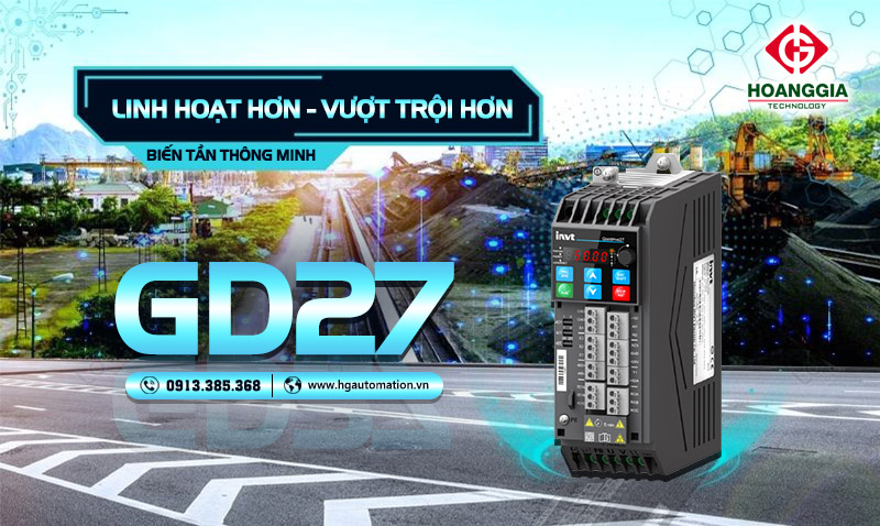 Giới thiệu biến tần thông minh thế hệ mới GD27 của INVT 