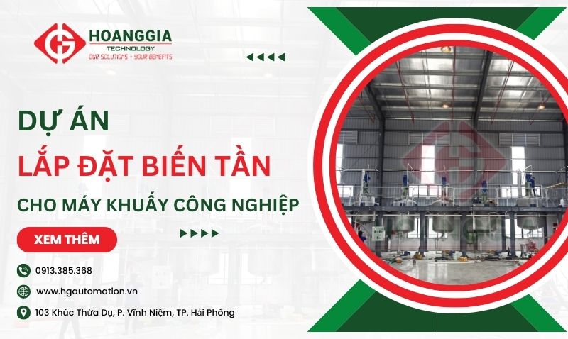 Lắp đặt tủ điện biến tần INVT điều khiển hệ thống máy khuấy công nghiệp 