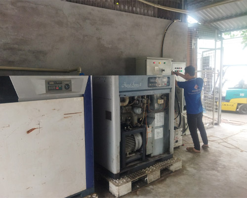 lắp đặt tủ điện cho máy nén khí