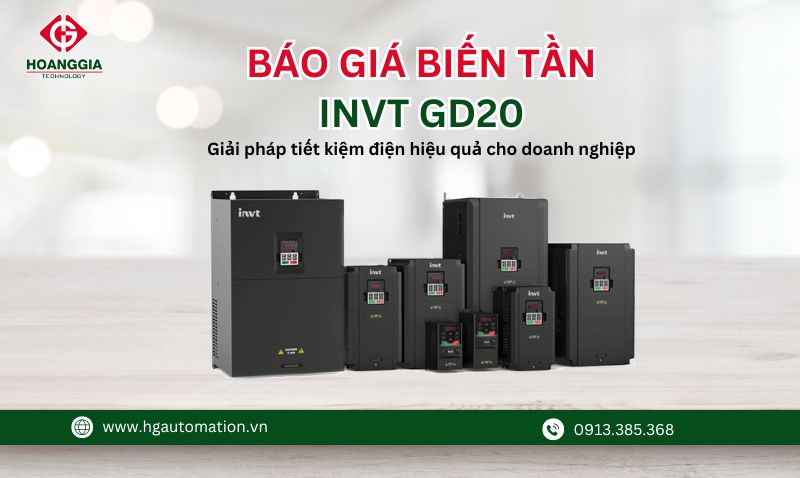 Báo giá biến tần INVT GD20 – Bảo hành 24T, sẵn kho công suất đến 110kW 