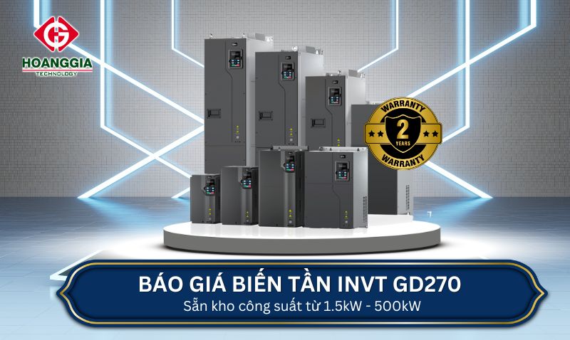 Báo giá biến tần INVT GD270 – Bảo hành 24T, hàng sẵn kho 500kW 