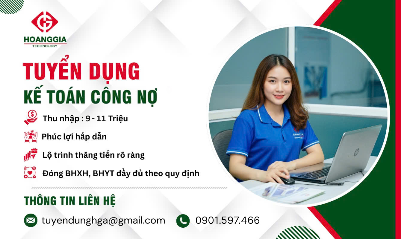 Tuyển dụng nhân viên kế toán công nợ